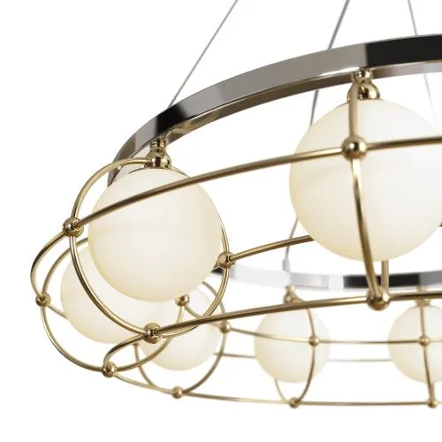 Подвесная люстра Maytoni Carcass MOD312PL-10GCH  фото 4
